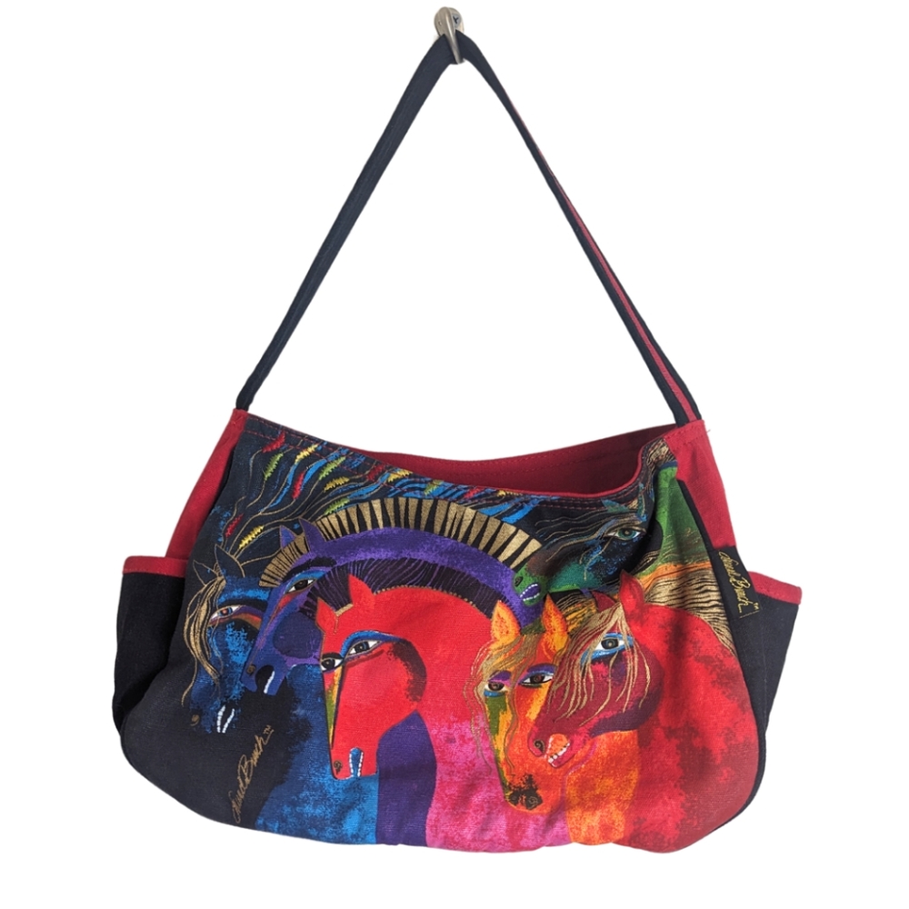 Laurel Burch multicolor  Shoulder Bag.  Beautiful Colors with Horses.